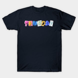 Thursday 3d Letter T-Shirt